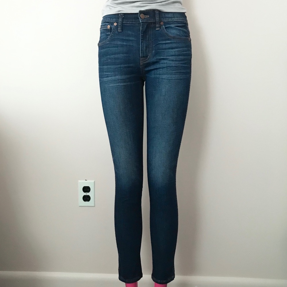 Madewell 9" High-Rise Skinny Jeans (Surfside Wash)